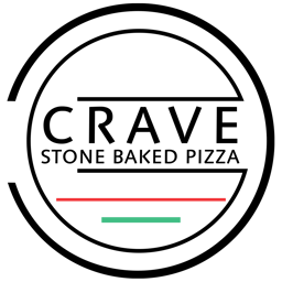 Crave Pizza & Desserts logo.